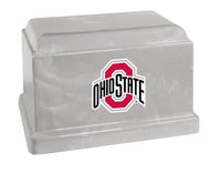 Ohio State University Buckeyes Silver Cultured Marble Urn - CMOHIO101