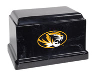 University of Missouri Tigers Black Cultured Marble Urn - CMUNMZ100