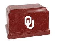 University of Oklahoma Sooners Red Cultured Marble Urn - CMUOK100