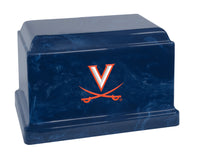 University of Virginia Cavaliers Blue Cultured Marble Urn - CMVRG100