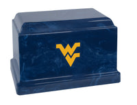 West Virginia University Mountaineers Blue Cultured Marble Urn - CMWVG100