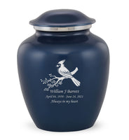 Custom Engraved Ultramarine Elite Grace Cremation Urn - IUGR400