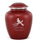Custom Engraved Crimson Elite Grace Cremation Urn - IUGR300
