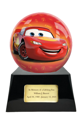 Memorial Fan Urn Base with add on Cars Sphere