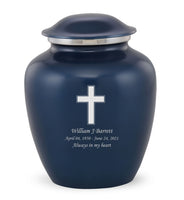Custom Engraved Ultramarine Elite Grace Cremation Urn - IUGR400