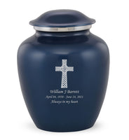 Custom Engraved Ultramarine Elite Grace Cremation Urn - IUGR400