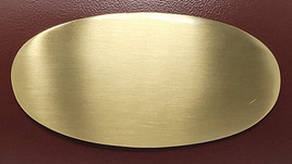 Add-on Curved Gold Brass Plate for IUSP112