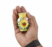 3D-Effect Yellow Rose Cremation Urn - IUTD102