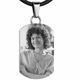 Photo Jewelry - Dog Tag Shape with ash chamber - ITPHPN201
