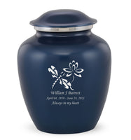 Custom Engraved Ultramarine Elite Grace Cremation Urn - IUGR400
