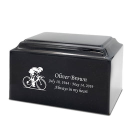 Black Granite Marble Urn - IUCM700