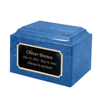 Egyptian Blue Grace Cultured Marble Urn - IUCM802