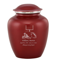 Custom Engraved Crimson Elite Grace Cremation Urn - IUGR300