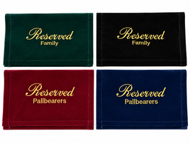 Reserved Pallbearer Seat Sign - IUSIGN101