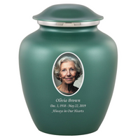 Elite Custom Photo Urn - IUUVP100-GREEN