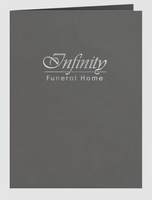 Presentation Folder - Grey with Silver Foil - IUPRFOL100-Silver Foil