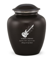 Custom Engraved Charcoal Elite Grace Cremation Urn - IUGR100