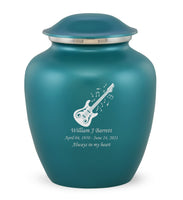 Custom Engraved Teal Elite Grace Cremation Urn - IUGR200