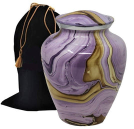 Purple Ocean Tide Cremation Urn - Overstock Deal - IUAL166