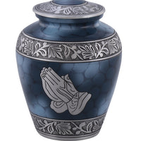 Elite Praying Hands Cremation Urn - Blue - Overstock Deal