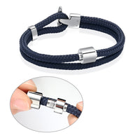 Roscada Dark Blue Braided Bracelet - IUBR303