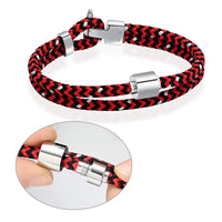 Roscada Speckled Scarlet Braided Bracelet - IUBR305