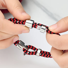 Roscada Speckled Scarlet Braided Bracelet - IUBR305