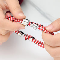 Roscada Speckled Red Braided Bracelet - IUBR306