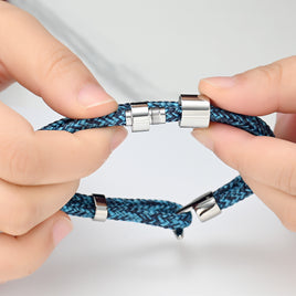 Roscada Speckled Azure Braided Bracelet - IUBR307
