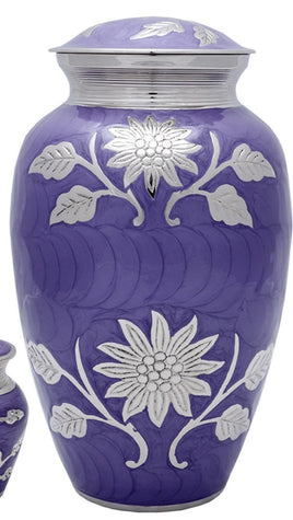 Scratch & Dent Purple Sunflower Urn- IUCL143-U