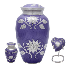 Bouquet Series - Purple Sunflower Cremation Urn - IUCL143