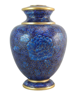 Essence Cloisonne Urn - Dark Blue - IUCLO101
