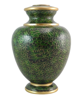 Essence Cloisonne Urn - Emerald - IUCLO107