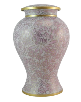 Trinity Cloisonne Urn - Pink - IUCLO108