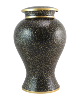 Trinity Cloisonne Urn - Black - IUCLO110