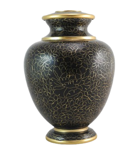 Essence Cloisonne Urn - Black - IUCLO111