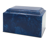 Prussian Blue Grace Cultured Marble Urn - IUCM806