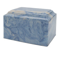 Sky Blue Grace Cultured Marble Urn - IUCM809