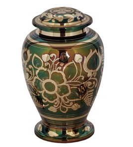 IMPERFECT - Emerald Green Cremation Urn - IUET122-U NON-RETURNABLE