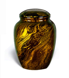 Classy Series - Fiberglass Cremation Urn, Gold - IUFG101