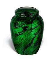 Classy Series - Fiberglass Cremation Urn, Green - IUFG104