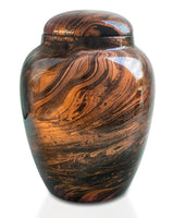 Classy Series - Fiberglass Cremation Urn, Brown - IUFG105