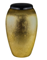 Classy Series - Flat Top Daffodil Fiberglass Cremation Urn, Gold - IUFG110