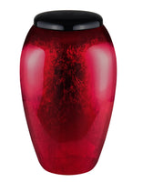 Classy Series - Flat Top Scarlet Fiberglass Cremation Urn, Red - IUFG111