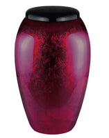 Classy Series - Flat Top Daliha Fiberglass Cremation Urn, Merlot - IUFG112