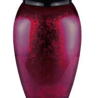Classy Series - Flat Top Daliha Fiberglass Cremation Urn, Merlot - IUFG112