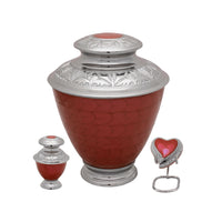 Elegance Series - Pearl Red Cremation Urn - IUFH124