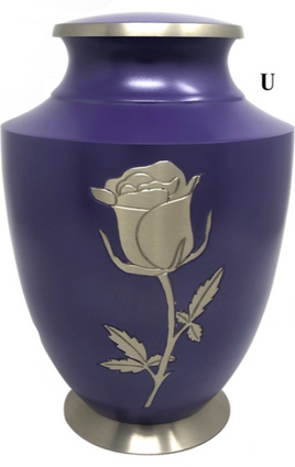Scratch & Dent Purple Rose Urn-IUFH142