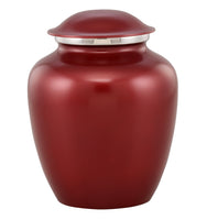 Custom Engraved Crimson Elite Grace Cremation Urn - IUGR300