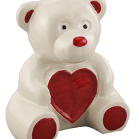Teddy Bear Infant Cremation Urn - Blue, Pink, or White